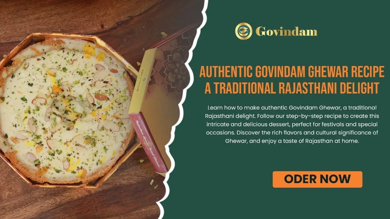 Govindam Ghewar exquisite Rajasthani delicacy premium authentic honeycomb sweet