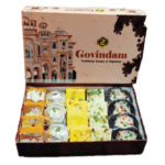 Chocolate Cake, Moong, Khirkadam, Kesar & Pista Barfi Box