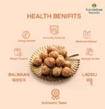 Key ingredients for Balwan Laddu – gond, almonds, ghee, herbs, wheat flour