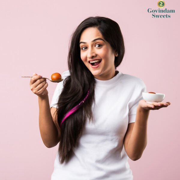 Gulab Jamuns packed in a premium gift box by Govindam Sweets