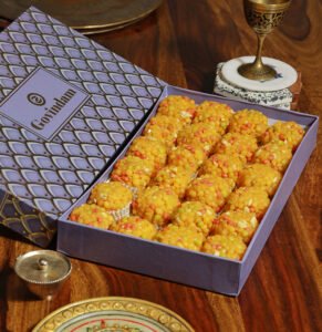 Jodhpuri Laddu in decorative Govindam Sweets gift box