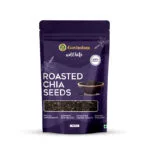 Perfectly roasted chia seeds showing rich color and texture