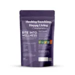 Clear jar packaging of roasted chia seeds with health benefits