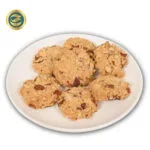 Elegant pack of atta dry fruit cookies showing ingredients