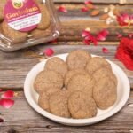 Close-up of Bajra Coconut sweet with visible coconut shreds and coarse texture