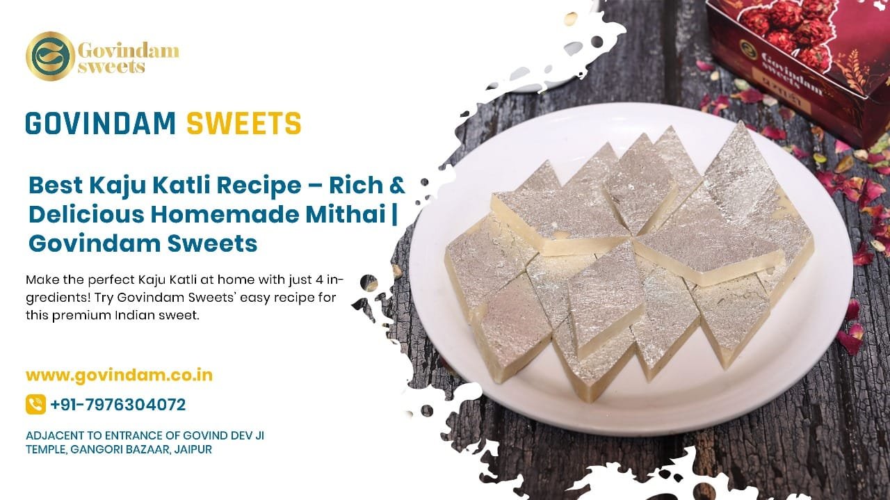 Kaju Katli Recipe | Best Rich Homemade Mithai Guide 1 Homemade kaju katli recipe with premium cashew nuts and traditional garnish