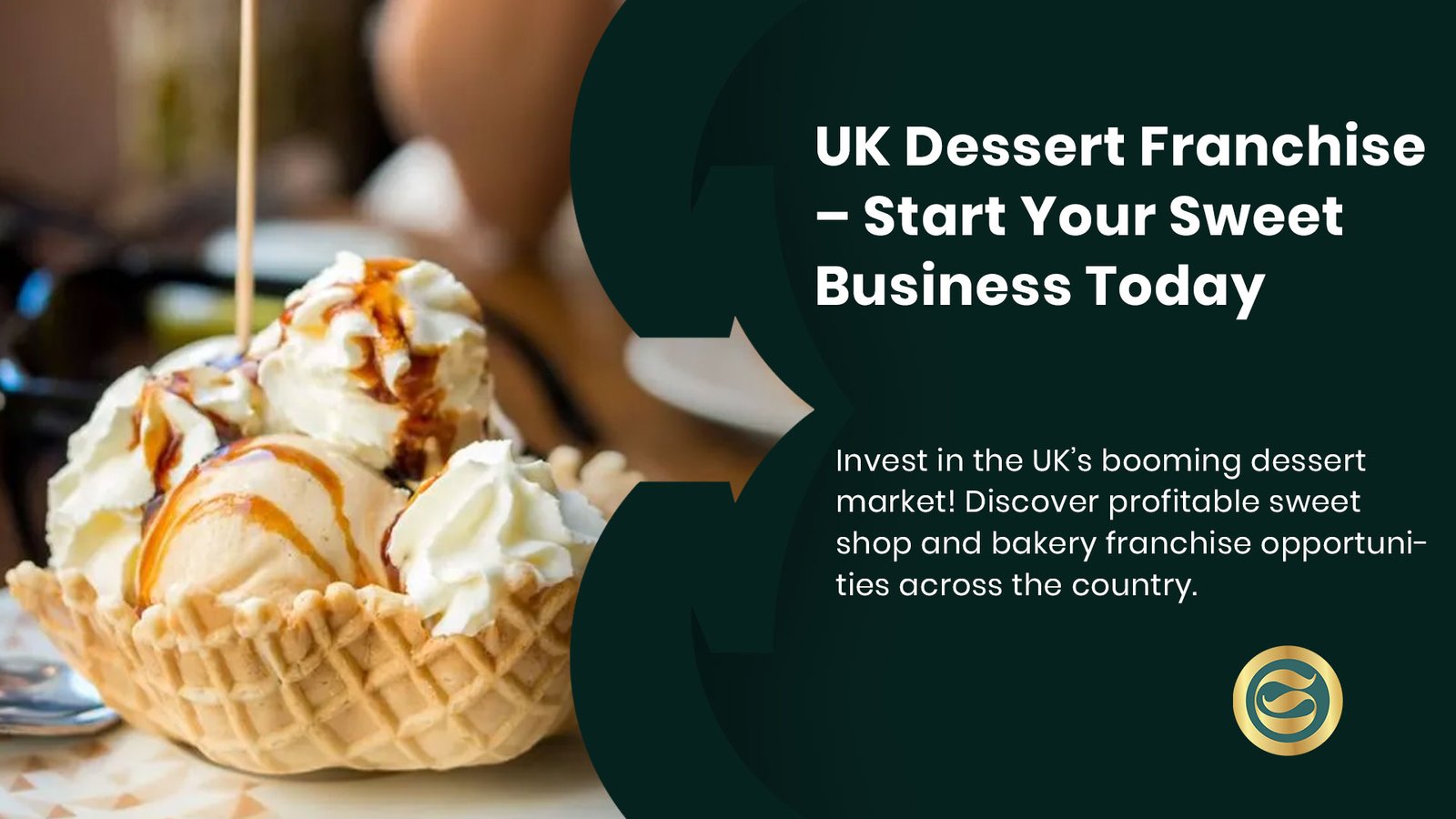 UK Dessert Franchise Opportunities: Your Guide to Sweet Business Success 1 Successful UK dessert franchise shop interior with customers enjoying sweet treats at a modern branded location