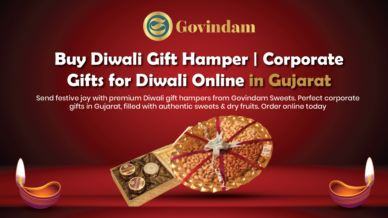 Diwali Gift Hampers Gujarat Premium Corporate Gifts Online 1 Premium Diwali gift hampers Gujarat authentic sweets dry fruits corporate gifts