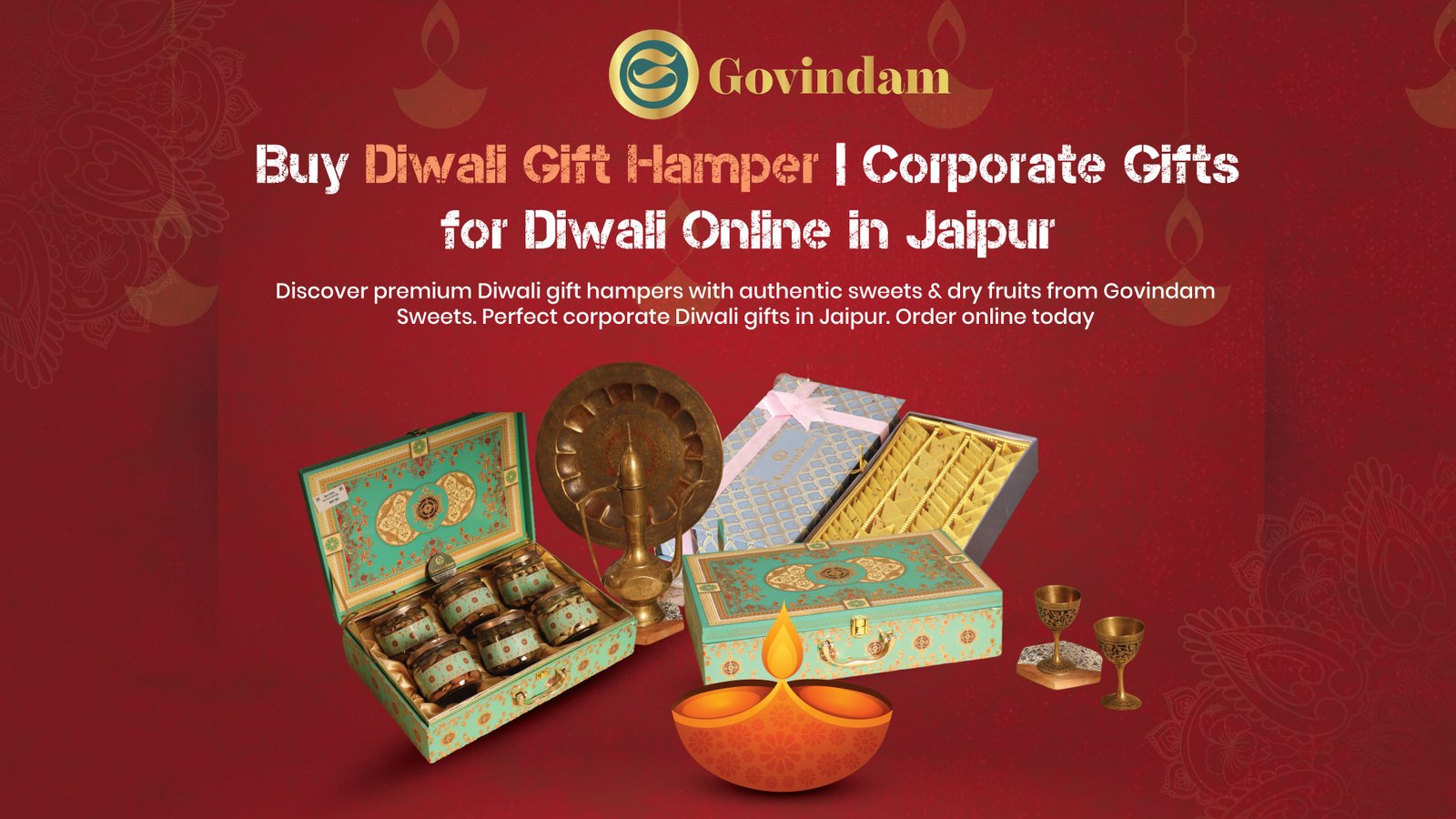 Diwali Gift Hampers Premium Corporate Gifts Jaipur Online 1 Premium Diwali gift hampers authentic sweets dry fruits corporate gifts Jaipur