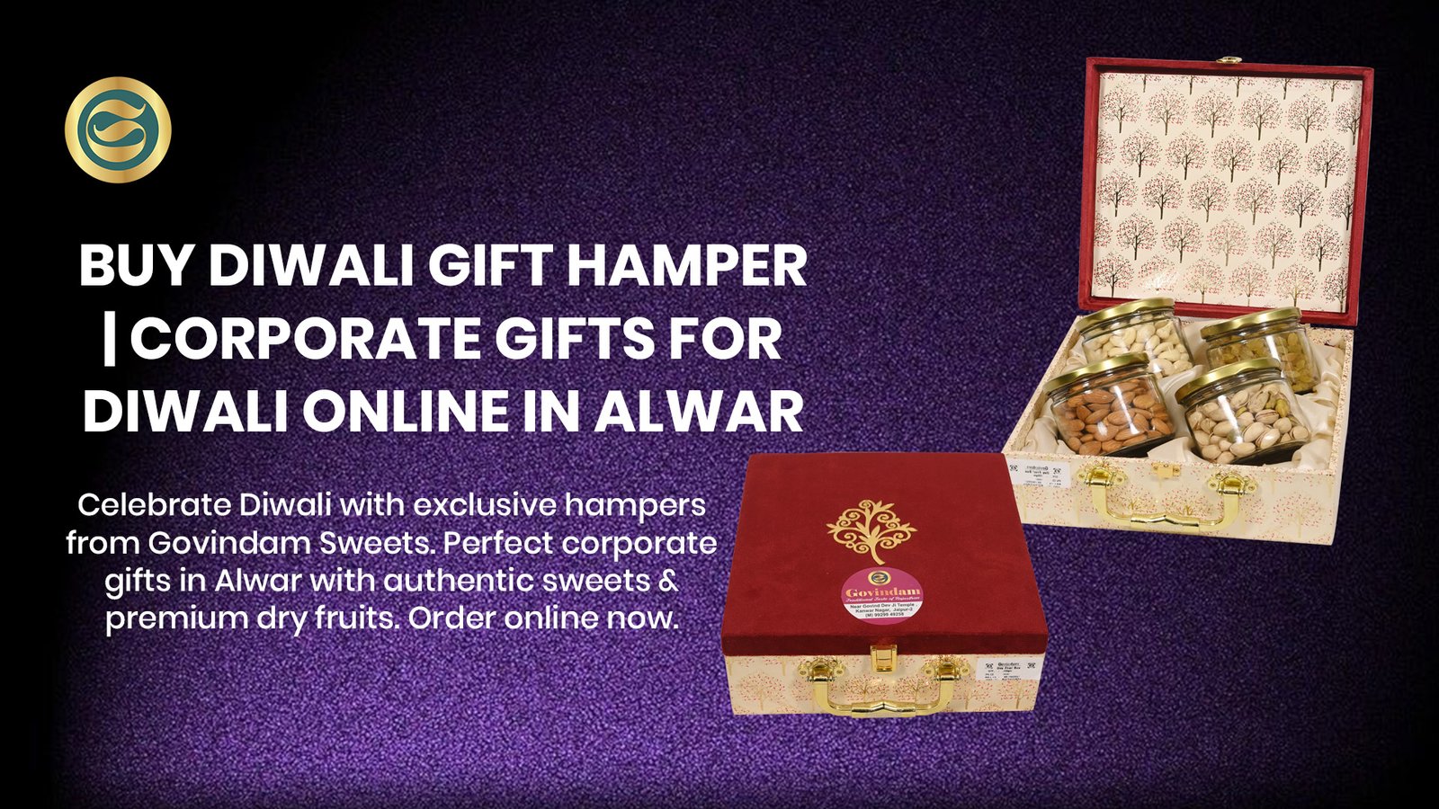 Buy Diwali Gift Hamper Corporate Gifts for Diwali Online Alwar 1 Premium Diwali gift hamper Alwar authentic Rajasthani sweets dry fruits corporate gifts