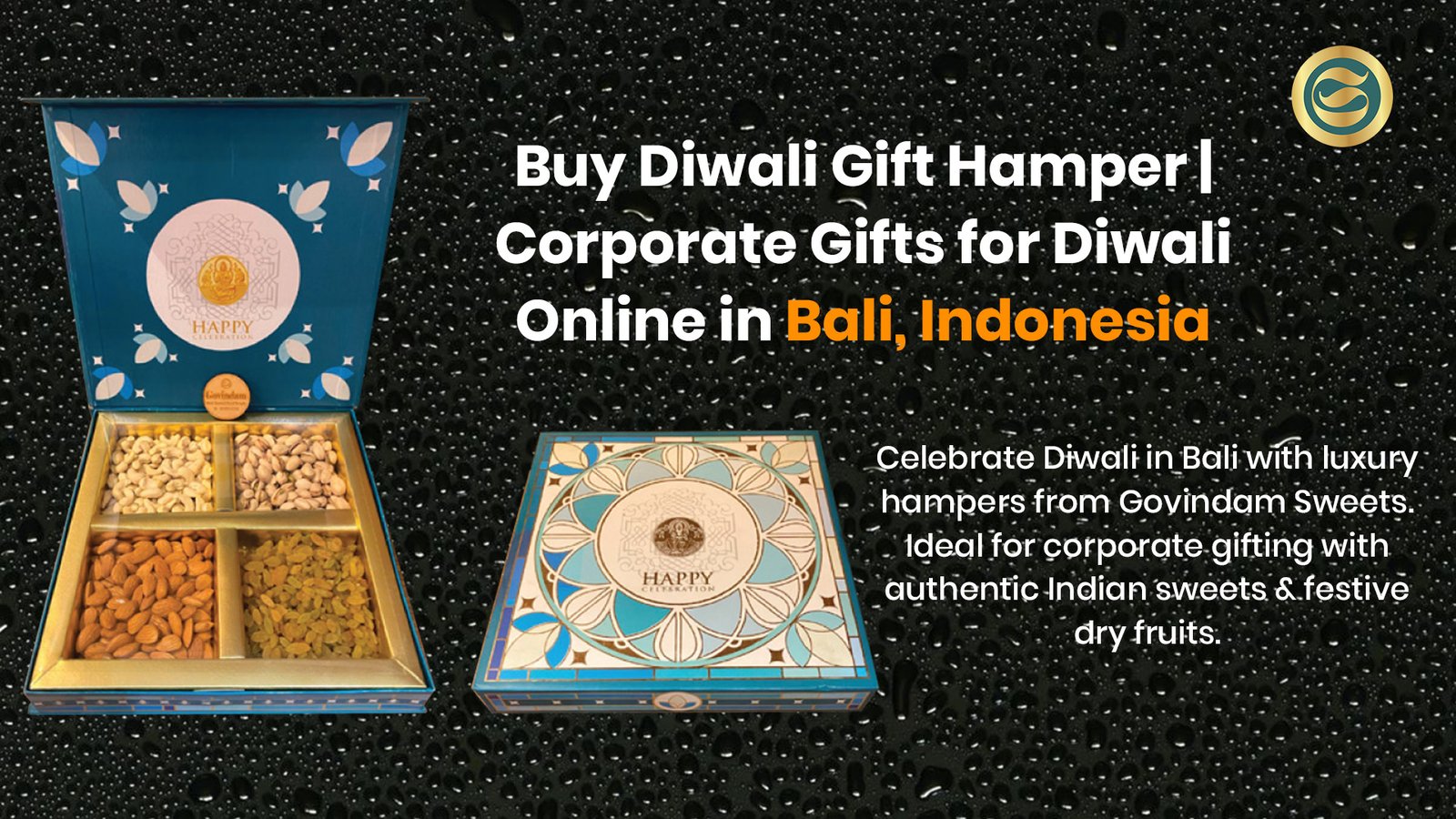 Buy Diwali Gift Hamper Corporate Gifts Diwali Online Bali Indonesia 1 Luxury Diwali gift hamper Bali Indonesia authentic Indian sweets dry fruits corporate