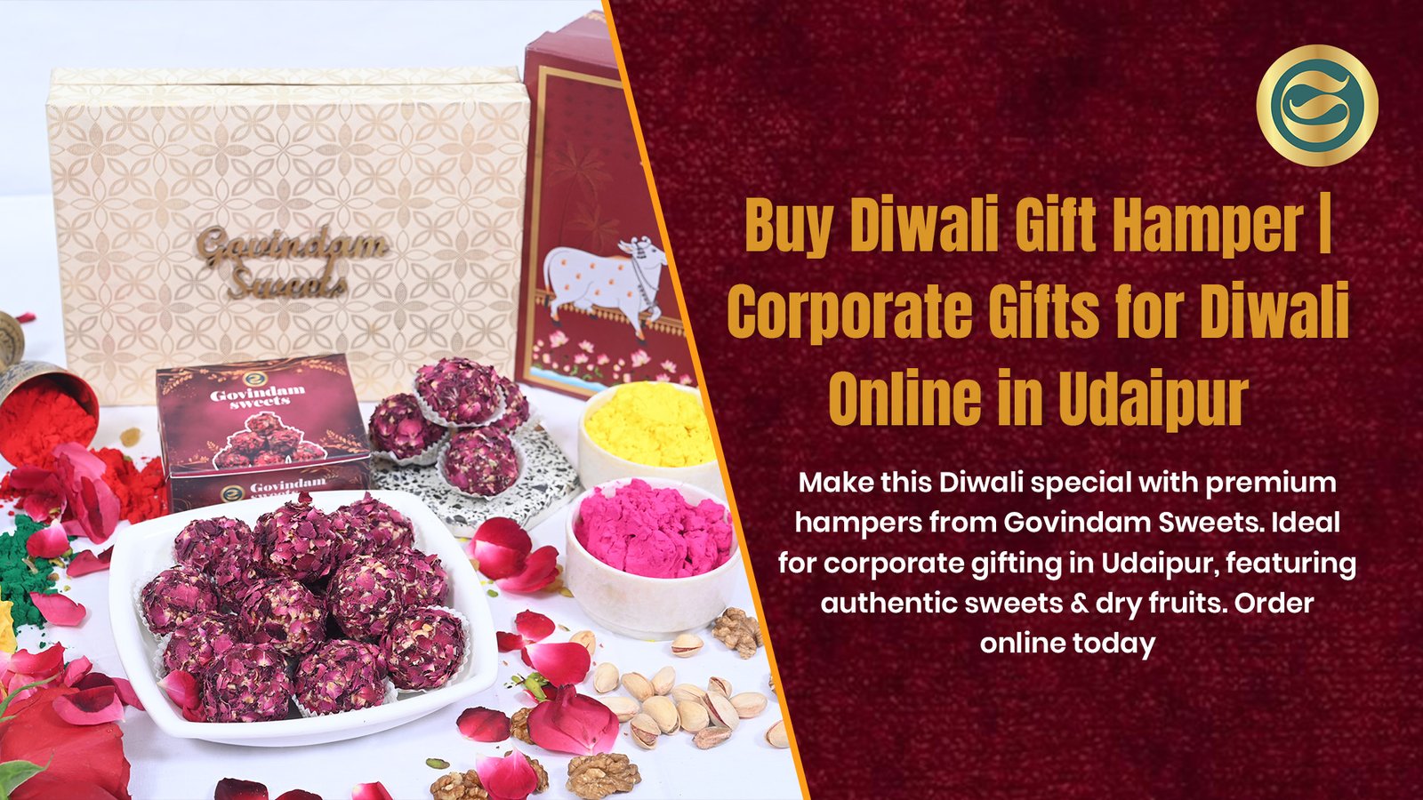 Diwali Gift Hampers Udaipur Premium Corporate Gifts Online 1 Premium Diwali gift hampers Udaipur authentic sweets dry fruits corporate gifts