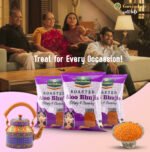 Aloo Bhujiya multiple packaging sizes from 200g retail to 25kg bulk wholesale packs displayed