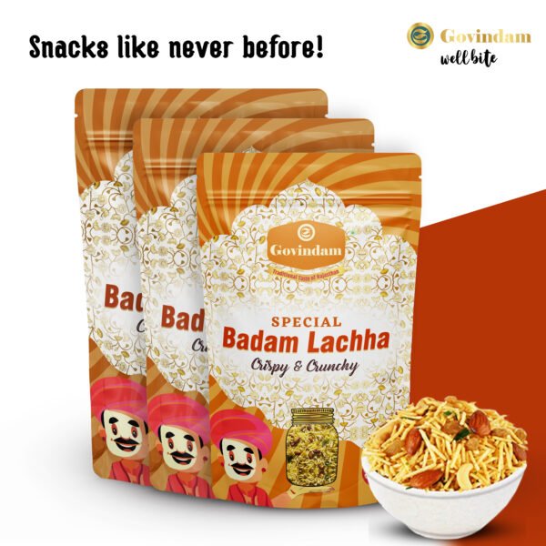 Badam Lachha elegant serving suggestions with wine cheese platter and gourmet dessert applications shown