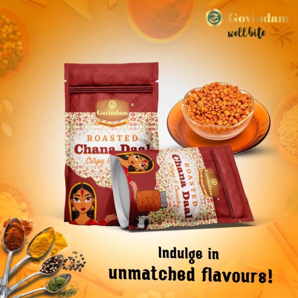 Chana Dal complete packaging range from 1kg retail packs to 50kg wholesale bulk bags displayed