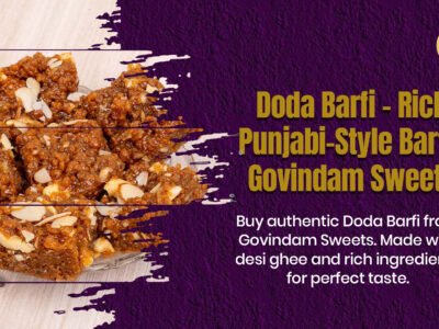 Doda Barfi rich Punjabi-style desi ghee authentic premium traditional Govindam