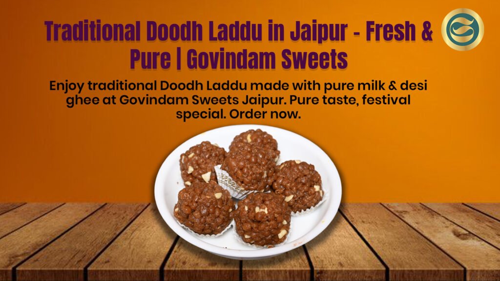 traditional Doodh Laddu Jaipur fresh pure Govindam Sweets milk laddu