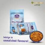Hing Mixture ingredients showing pure asafoetida digestive spices ajwain ginger traditional Ayurvedic namkeen preparation
