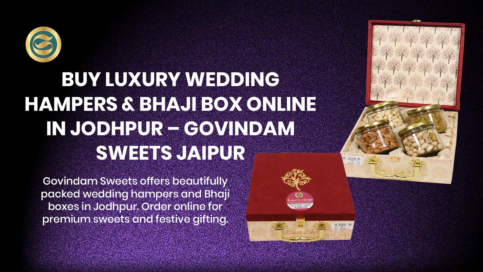 Buy Luxury Wedding Hampers & Bhaji Box Online in Jodhpur – Govindam Sweets Jaipur 1 Luxury Wedding Hampers Jodhpur Bhaji Box Govindam Premium