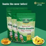 Khatta Meetha featuring colorful sweet sour sev boondi mixture - premium authentic bulk tangy namkeen