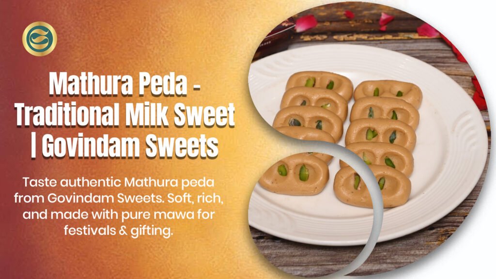 Mathura Peda traditional milk sweet pure mawa soft rich festivals gifting Govindam
