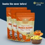 Panch Ratan bringing three generations together grandmother mother child sharing traditional five jewels snack happily