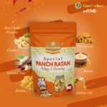 Panch Ratan traditional preparation showing sand roasting peanuts hand pressing sev authentic heritage cooking methods