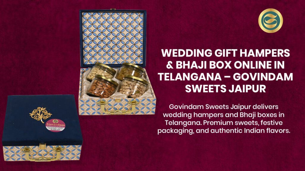 wedding hampers Telangana online delivery Govindam Sweets premium quality