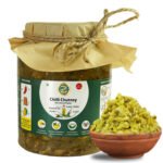 Chilli Chutney Thecha B2B wholesale manufacturer Govindam Sweets showing authentic Maharashtrian green chilli garlic condiment