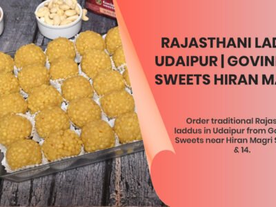 Traditional Rajasthani laddu Udaipur authentic besan motichoor Govindam Hiran Magri