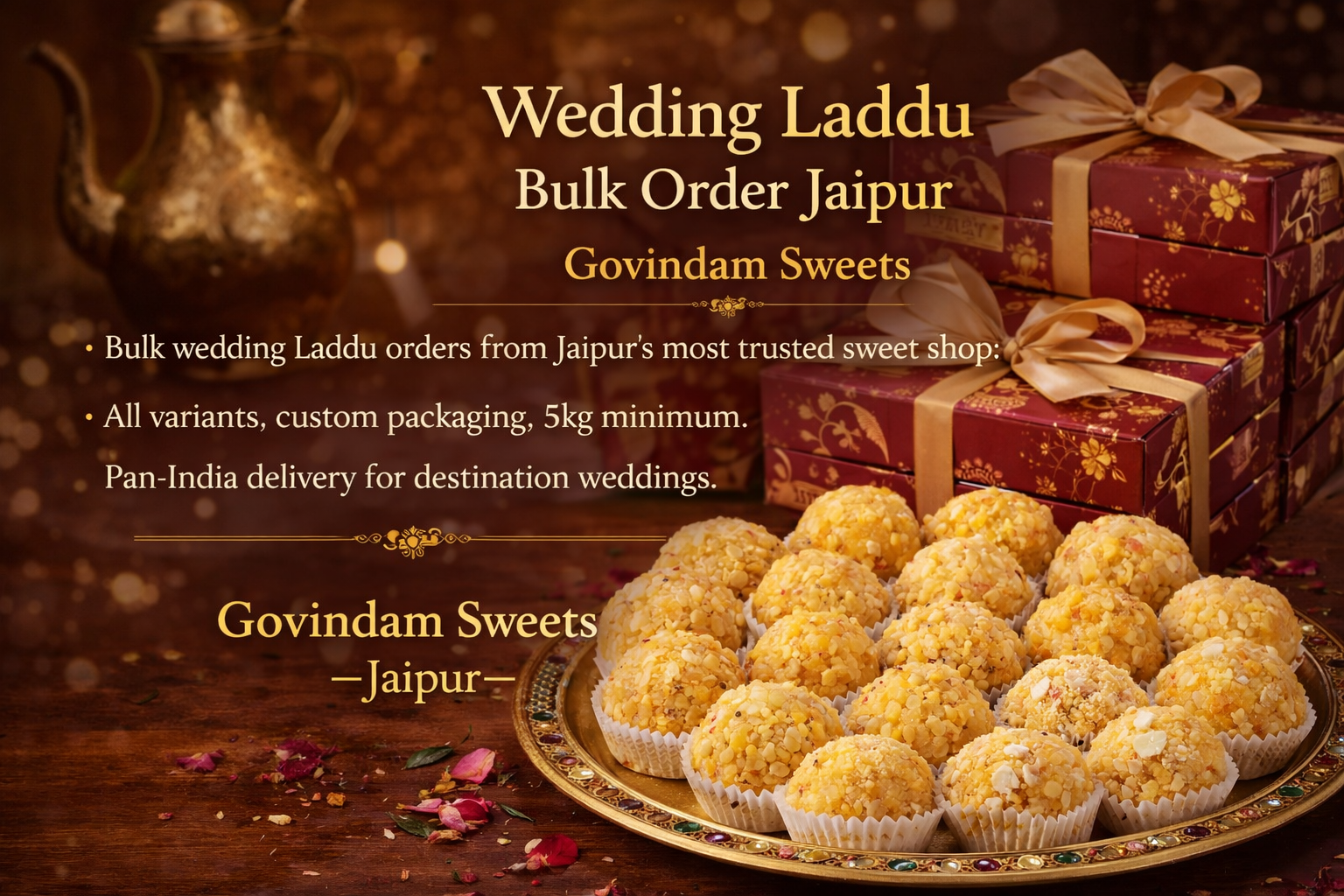 Wedding Laddu Bulk Order Jaipur